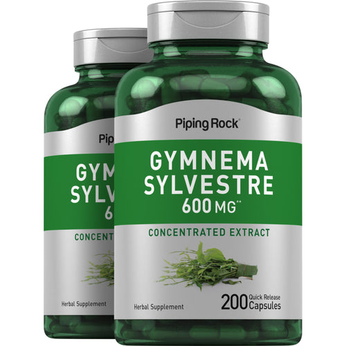 Gymnema Sylvestre, 600 mg, 200 Quick Release Capsules, 2  Bottles