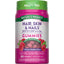 Hair Skin Nail Gummies with Biotin 2,500 MCG per serving, raspberry flavor, 80 count. Non-GMO, gluten-free, vegan.