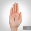 Carlyle Red Yeast Rice/Policosanol capsule is 0.917 inches or 2.329 cm long, shown next to a hand for scale.