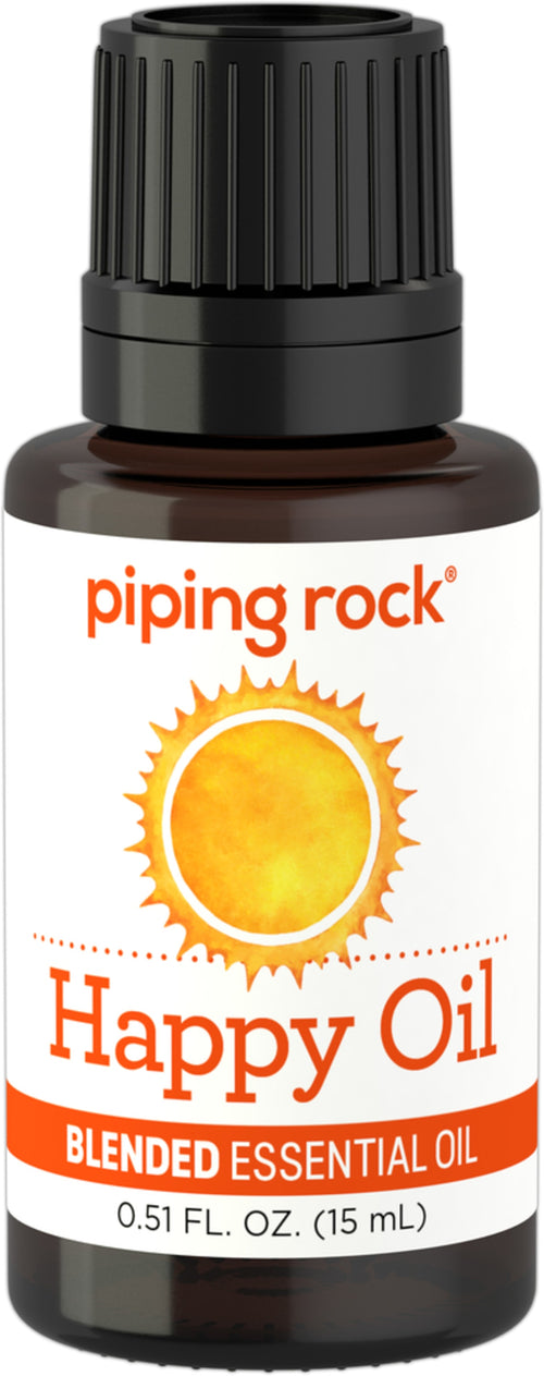 Happy Essential Oil Blend (GC/MS Tested), 1/2 fl oz (15 mL) Dropper Bottle