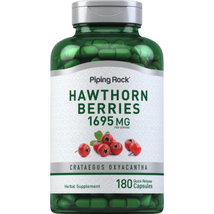 Hawthorn Berries, 1695 mg (per serving), 180 Quick Release Capsules