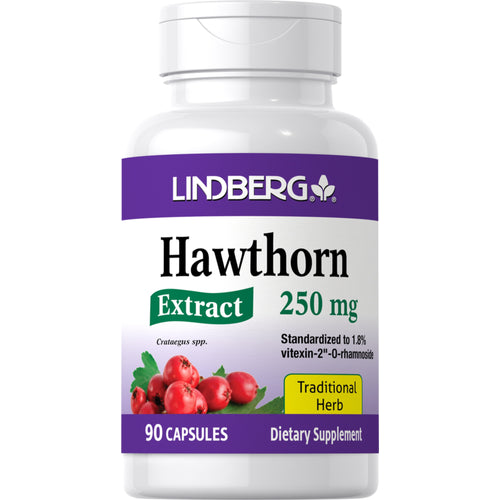 Hawthorn Standardized Extract, 250 mg, 90 Capsules