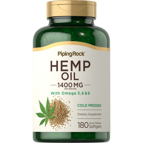 Hemp Seed Oil (Cold Pressed), 1400 mg (per serving), 180 Quick Release Softgels