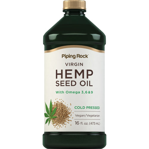 Hemp Seed Oil (Cold Pressed), 16 fl oz (473 mL) Bottle