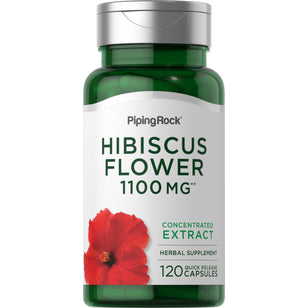 Hibiscus Flower, 1100 mg, 120 Quick Release Capsules