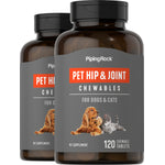 Hip & Joint for Dogs & Cats, 120 Chewable Tablets, 2  Bottles