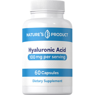 Hyaluronic Acid, 100 mg (per serving), 60 Capsules
