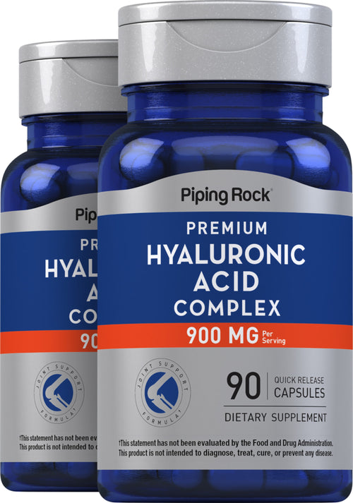 Hyaluronic Acid Complex, 900 mg (per serving), 90 Quick Release Capsules, 2  Bottles