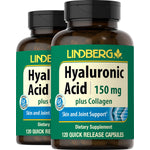 Hyaluronic Acid Plus Collagen, 150 mg, 120 Quick Release Capsules, 2  Bottles