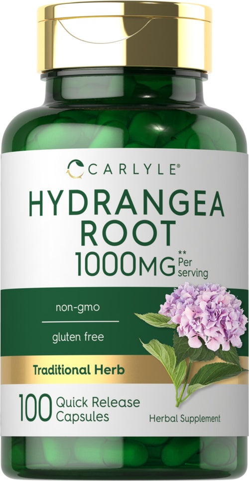 Hydrangea Root, 1000 mg (per serving), 100 Quick Release Capsules
