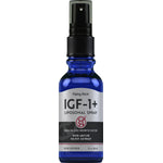 IGF-1+ Liposomal Spray is an Insulin-Like Growth Factor with Deer Antler Velvet Extract, a dietary supplement, 1 fl. oz. (30 mL).