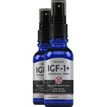 Two bottles of IGF-1+ Deer Antler Velvet Extract Liposomal Spray, each 1 fl. oz. (30 mL).
