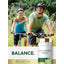 Two young adults cycling outdoors with a Carlyle Chickweed 1000mg supplement bottle featured.