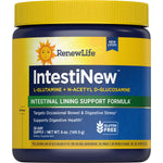 RenewLife IntestiNew Powder supports intestinal lining with L-Glutamine and N-Acetyl D-Glucosamine, 6 oz (169.5 g).
