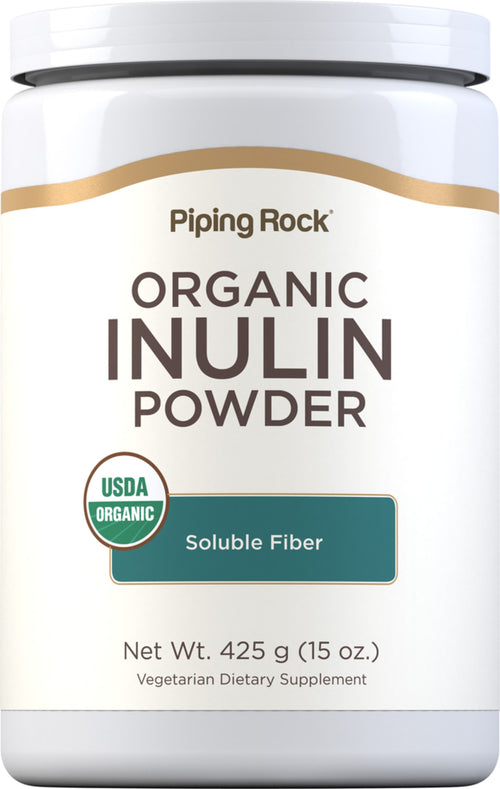 Inulin Powder (Organic), 15 oz (425 g) Bottle