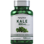Kale 800 mg equivalent herbal supplement, 120 quick release capsules, concentrated extract.