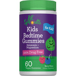 Lil' Sprouts Kids Bedtime Gummies with Melatonin and Magnesium, 100% drug-free, 60 vegan berry-flavored dietary gummies.