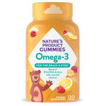 Nature's Product Kids Omega-3 Gummies, 120 count, boosts brain and eye health with EPA/DHA, ALA, and essential vitamins.