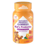 Nature's Product Gummies Kid's Probiotic, 60 Gummies, with 1 Billion CFUs per serving, Digestive Support, and prebiotic fiber.