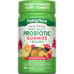 Just 4 Kidz ONE DAILY Probiotic Gummies, 1 Billion CFU, Delicious Mixed Fruit Flavor, NON-GMO, Gluten Free, Vegan, 40 Gummies.