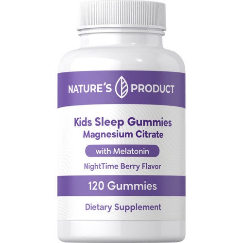 Kids Sleep Gummies Magnesium with Melatonin (NightTime Berry), 120 Gummies