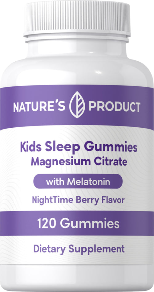 Kids Sleep Gummies Magnesium with Melatonin (NightTime Berry), 120 Gummies