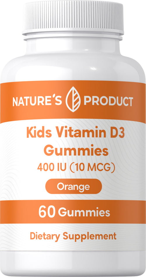 Kids Vitamin D3 400 IU (Orange), 60 Gummies
