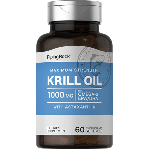 Krill Oil, 1000 mg, 60 Quick Release Softgels