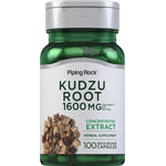 Kudzu Root 1600 MG per serving, herbal supplement, 100 quick release capsules for natural support.