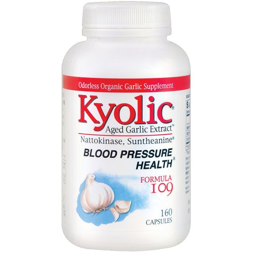 Kyolic Aged Garlic (Blood Pressure Health Formula 109), 160 Capsules