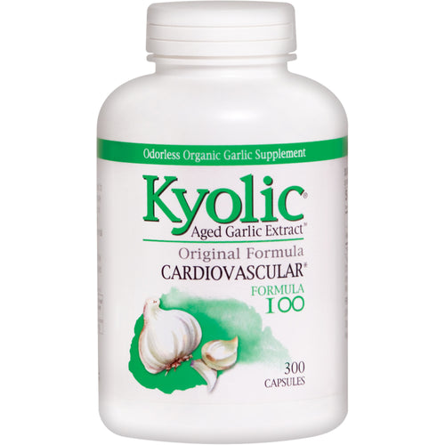 Kyolic Aged Garlic (Cardiovascular Formula 100), 300 Capsules