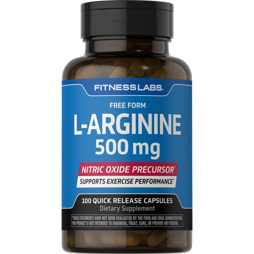 L-Arginine, 500 mg, 100 Capsules