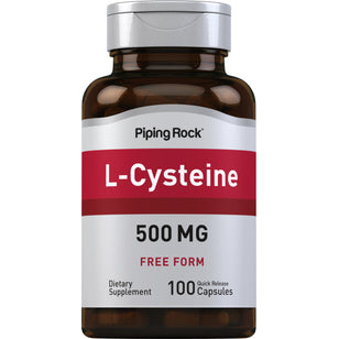 L-Cysteine, 500 mg, 100 Quick Release Capsules