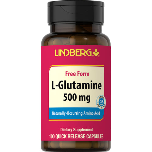 L-Glutamine, 500 mg, 100 Quick Release Capsules