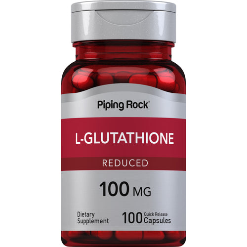 L-Glutathione (Reduced), 100 mg, 100 Quick Release Capsules