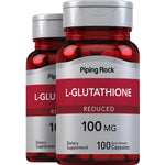 L-Glutathione (Reduced), 100 mg, 100 Quick Release Capsules, 2  Bottles