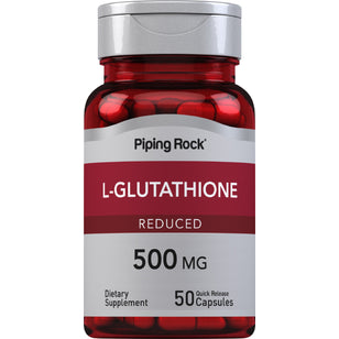 L-Glutathione (Reduced), 500 mg, 50 Quick Release Capsules