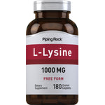 L-Lysine (Free Form), 1000 mg, 180 Coated Caplets