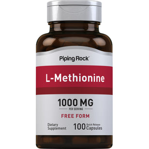 L-Methionine, 1000 mg (per serving), 100 Quick Release Capsules