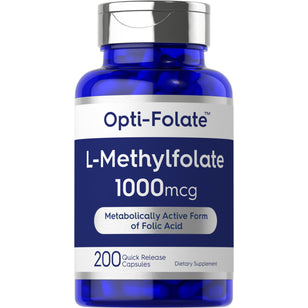 L-Methylfolate, 1000 mcg, 200 Quick Release Capsules