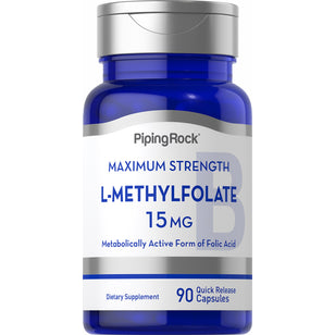 L-Methylfolate, 15 mg, 90 Quick Release Capsules