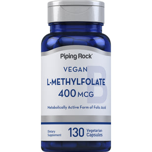 L-Methylfolate, 400 mcg, 130 Vegetarian Capsules