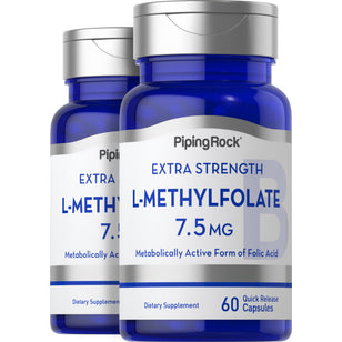 L-Methylfolate, 7.5 mg, 60 Quick Release Capsules, 2  Bottles