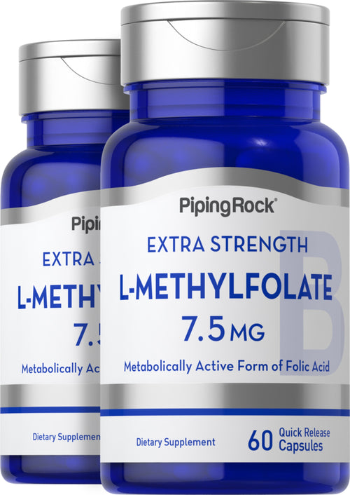 L-Methylfolate, 7.5 mg, 60 Quick Release Capsules, 2  Bottles