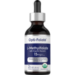Carlyle L-Methylfolate 15 mg liquid, 2 oz, mixed berry flavor with organic glycerin, Opti-Folate, USDA Organic certified.