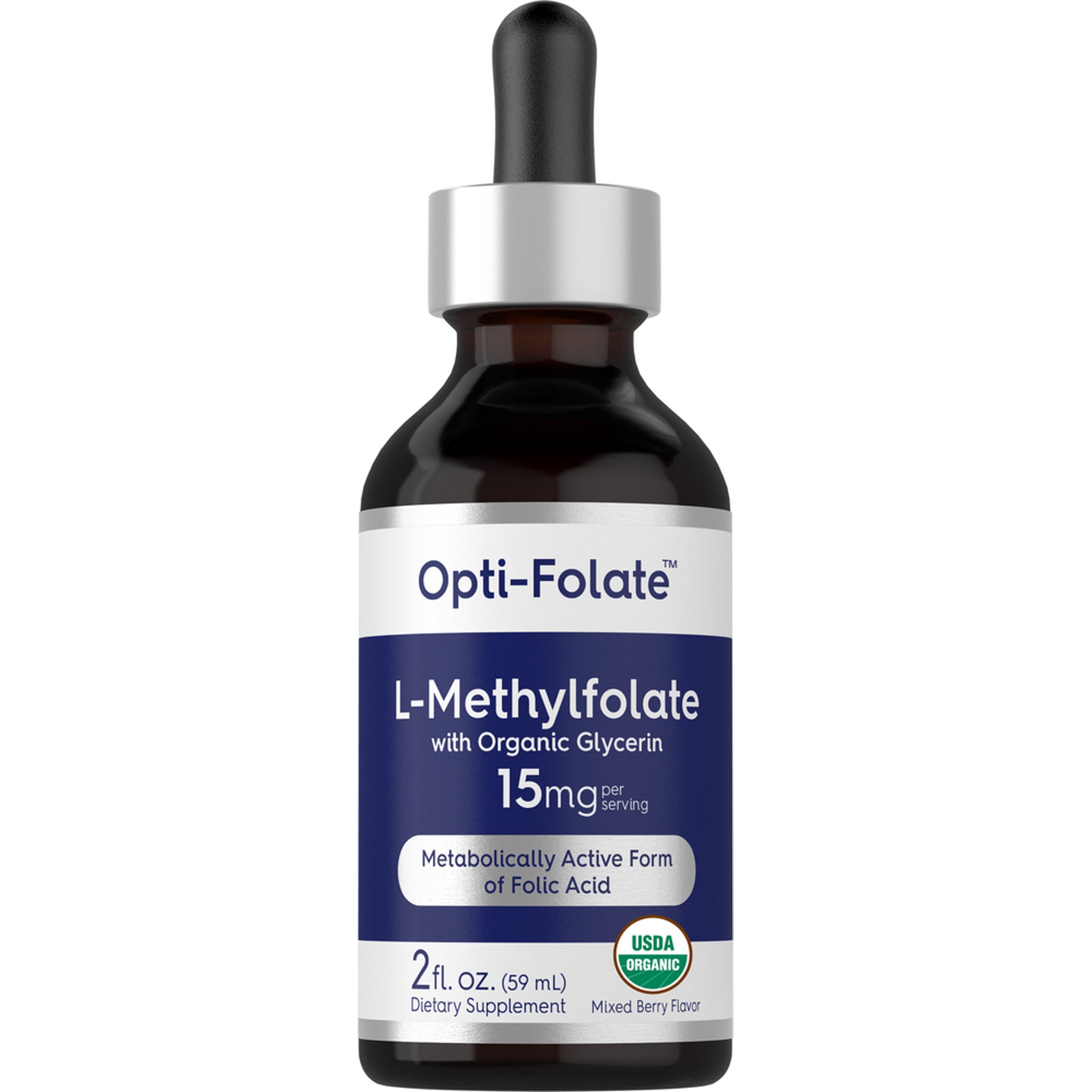 L-Methylfolate (Organic), 15 mg (per serving), 2 fl oz (59 mL) Dropper ...