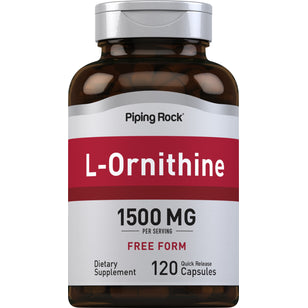 L-Ornithine, 1500 mg (per serving), 120 Quick Release Capsules