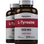 L-Tyrosine, 500 mg, 200 Quick Release Capsules, 2  Bottles