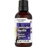 Horbäach Lavender Vanilla Fragrance Oil in a 30 mL bottle, perfect for aromatherapy and creating a soothing atmosphere.