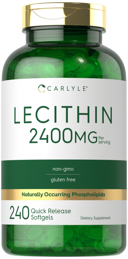 Lecithin - NON GMO, 2400 mg, 240 Quick Release Softgels